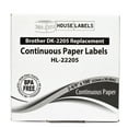 thumbnail image 6 of HOUSELABELS Compatible with DK-2205 Replacement Roll for Brother QL Label Printers; Continuous Length Labels; 2-4/9" x 100 feet (62mm*30.48m) with 1 REUSABLE CARTRIDGE - 50 Rolls, 6 of 7