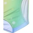 thumbnail image 5 of Oudiya Girls Long Sleeve Gymnastic Leotard Gradient Color Sparkly Ballet Dance Outfit for Kids 3-10Y, 5 of 7