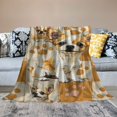 thumbnail image 2 of Orinice Chihuahua Blanket for Girls, Boys Flannel Blankets - Soft Fuzzy Plush Throws Gift - Orange Funny Throw Blanket for Couch, Sofa 60x80in, 2 of 6