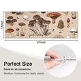 thumbnail image 5 of Brown Mushroom Specimen Beige Pattern Kitchen Rug Mat,Kitchen Runner Rugs Non Skid Washable,Decorative Kitchen Floor Mats for Kitchen,Sink,Laundry,17"X47", 5 of 5