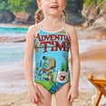 thumbnail image 2 of Adventure Time Jake The Dog Girls One Piece Swimsuits Kids Sport Summer Swimwear Beach Bathing Suit, 2 of 6