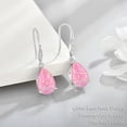 thumbnail image 4 of Opal Earrings 925 Sterling Silver Celtic Knot Hook Teardrop Earring 8X12mm Solitaire Gemstone October Birthstone Jewelry Gift for Women, 4 of 6