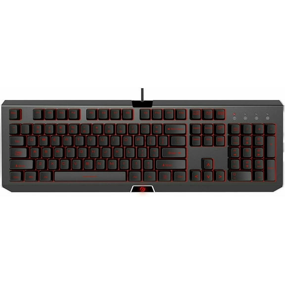 Mechanical Gaming Keyboard - 1 RED LED Backlit Mechanical Keyboards - Metal Mechanical Computer Keyboard USB Wired Equivalent Switches for Windows PC Gamers - Black