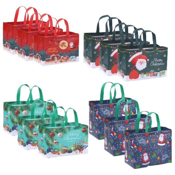 Bolsas de regalo de Navidad Billuyoard grandes reutilizables 12 piezas