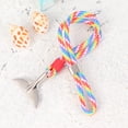 thumbnail image 5 of 2 piezas pulseras de cola de ballena hombres mujeres encanto náutico supervivencia cuerda cadena paracord pulsera hombre abrigo metal gancho pulseras (cola de ballena 01 + 02), 5 of 5