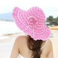 thumbnail image 4 of Hats Cowboy Hat Silk Bonnet Beanie Fashion Berets Sun Hat Children's Summer Sun Hat Out To Avoid Sunburn Beach Hat Foldable Sea Side Large Brim Cap Bucket Hats Pink Cowboy Hats Satin Sleep Bonnet, 4 of 4