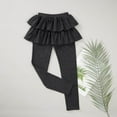 thumbnail image 6 of Popvcly Girls Skirt Leggings Ruffle Tutu Pants Kids Footless Tights Fall Winter Clothes 4-10T, 6 of 12