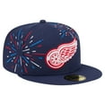 thumbnail image 3 of Men's-New Era  Navy Detroit Red Wings Americana Fireworks 59FIFTY Fitted Hat, 3 of 5