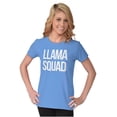 thumbnail image 4 of Llama Squad Save The Drama Alpaca BFF Women's T Shirt Ladies Tee Brisco Brands 3X, 4 of 6
