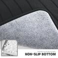 thumbnail image 5 of CHAKMEONE Bathroom Rug Sets 5 Piece,Non Slip Bath Mat Set with U-Shaped Toilet Rug,Super Absorbent Memory Foam Bathroom Floor Mats for Shower,Tub,Toilet,Black, 5 of 6