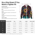 thumbnail image 5 of Uemuo Mandala Colorful Pattern Women's Full Zip UPF 50+ Sun Protection Hoodie Jacket Long Sleeve Sun Shirt Hiking Outdoor Performance with Pockets-Large, 5 of 9