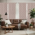 thumbnail image 2 of Ambesonne Earth Tones Window Curtains, Geometric, Each 28" W x 84" L, Pale Mauve Taupe, 2 of 5