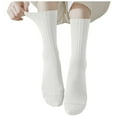 thumbnail image 2 of YYYTop Crew Socks for Women Crew Ankle Casual Dress Sock for Ladies Comfy Breathable Seamless Socks Bootie Socks, 2 of 7