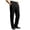 Black, variant on Men's Elastic Waist Pants Loose Fit Straight Leg Pull On Business Golf Daily Wear Navy L