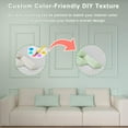 thumbnail image 4 of 3 Set Peel and Stick Wall Molding Kit, Self Adhesive Wainscoting Panels, Ready to Assemble Accent Wall Trim for Interior Wall Moulding Decor (31"x54"), 4 of 7