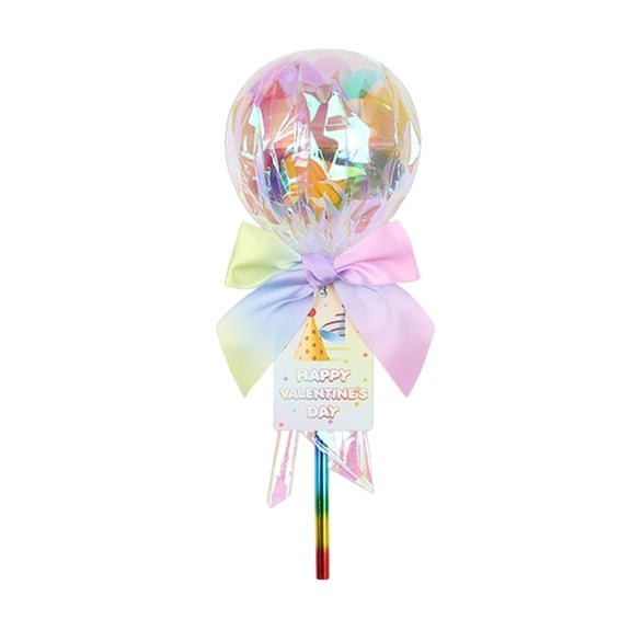 Giant Iridescent Lollipop-Shaped Kids' Stationery Set with Valentine's Greeting Cards, Assorted Writing & Art tools, Bow Accent for School Classroom Parties, Gift Exchanges, Boys
