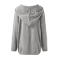 thumbnail image 2 of Vedolay Womens Fall Sweaters Womens Fashion Fall Sweaters Ruffle Neck Knit Pullover Cute Tops,Gray XL, 2 of 3