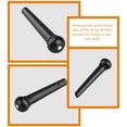 thumbnail image 3 of LEEYNEER 6 Pcs Guitar Bridge Pin Pins for Acoustic Component Accessories, 3 of 6