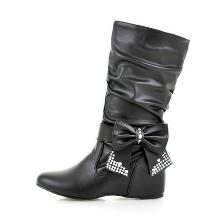 

Akiihool Women s Boots Boots for Women Embroidered Pull-On Heeled Round Toe Zipper Boot (Black 8.5)