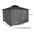 thumbnail image 3 of APEX GARDEN Ensemble de Rideaux d'Intimité pour Pavillon 10 Pieds x 12 Pieds, 3 of 4