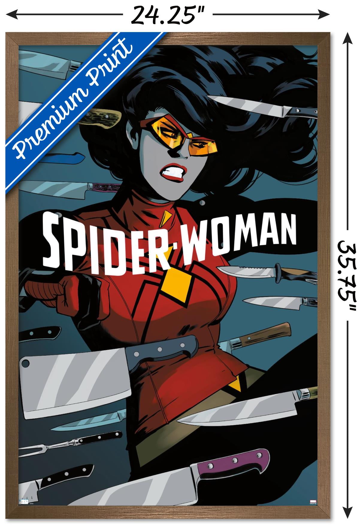 Marvel Comics - Spider Woman - Spider-Woman #6 Wall Poster, 22.375" x 34", Framed