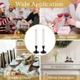 thumbnail image 2 of pieces - Black tapered candlestick - Vintage metal candlestick - Simple small candlestick ornaments - Vintage table centerpiece, suitable as a table centerpiece or mantel decoration for a wedding, 2 of 6
