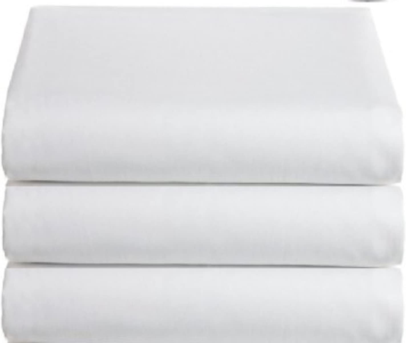 Careoutfit Classic Flat Hospital Bed Sheets, Twin Size Flat Sheets 3