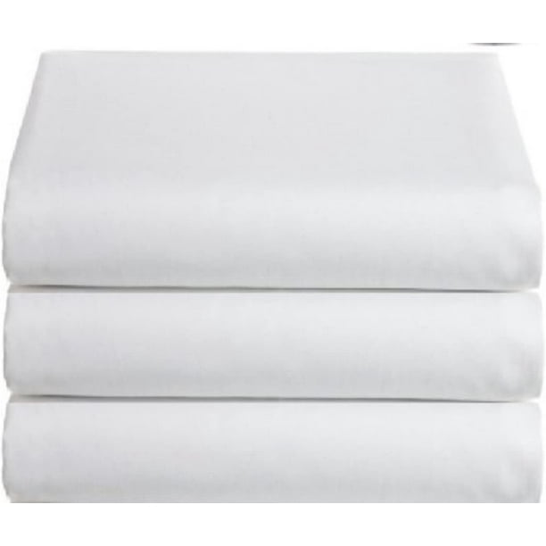 Careoutfit Classic Flat Hospital Bed Sheets, Twin Size Flat Sheets 3