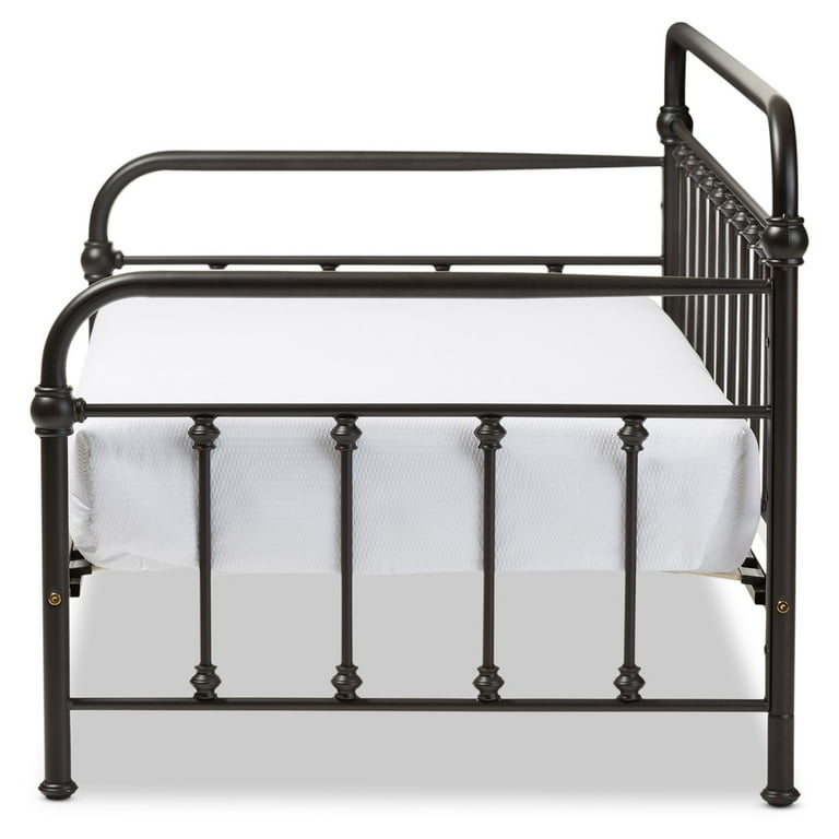 Baxton Studio Elsie Vintage Industrial Black Finished Metal Daybed Baxton Studio Elsie Vintage Industrial Black Finished Metal Daybed