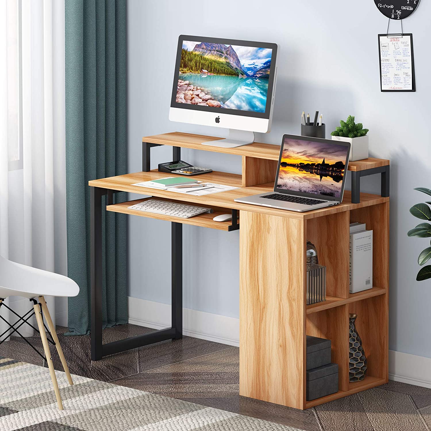 Tribesigns Computer Desk Study Writing Table, Modern PC Laptop Table