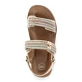thumbnail image 4 of Wonder Nation Girls Raffia Platform Sandals, 4 of 6