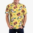 thumbnail image 1 of Fotbe Pineapples Sharks In Hawaiian Camiseta Polo de Golf para Hombre con Estampado – Camisa Deportiva Transpirable con Cuello Abotonado-XX-Large, 1 of 6