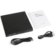 thumbnail image 2 of Lecteur de Disque Dur Externe USB pour DVD CD RW Combo pour PC Portable Windows 98/8/10 Noir, 2 of 5