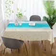 thumbnail image 6 of Coolnut Summer Island Beach Tablecloth 60" x 108" Rectangle Table Cloth Stain-Resistant Dining Table Cover for Home Dinner Party House Decor, 6 of 7