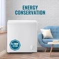 thumbnail image 4 of WANAI 6.0 Cubic Chest Freezer, Compact Deep Freezer with Top Open Door and Removable Storage Basket, 7 Gears Temperature Control, Energy Saving, for Office Dorm or Apartment,White, 4 of 9