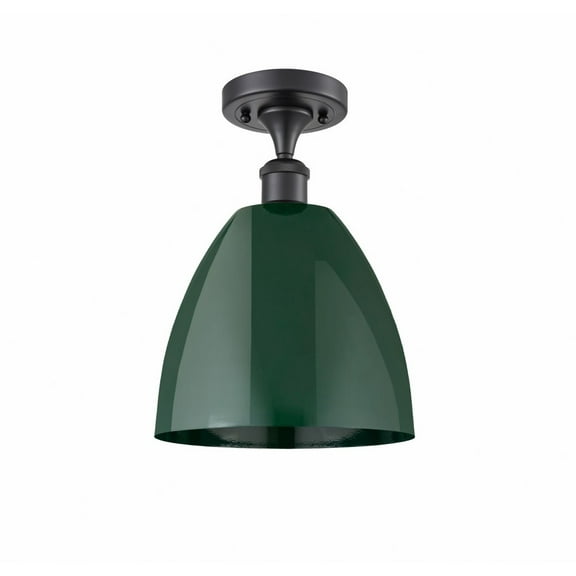 Innovations Lighting - Plymouth Dome - 1 Light Semi-Flush Mount In Industrial
