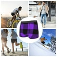 thumbnail image 6 of Wukai Purple Buffalo Plaid Print Men’s Underwear Breathable Boxer Briefs,&nbsp;Moisture Wicking & Breathable-X-Large, 6 of 7