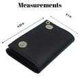 thumbnail image 5 of BLACK GENUINE LEATHER Trifold Biker's Wallet ID Card Holder w/Chain Skull, 5 of 9