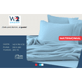 thumbnail image 4 of Juego de Sábanas Polares Matrimoniales We2 Dream - Extra suave s- Para todo el año y habitaciones con aire acondicionado - Color Azul Cielo, 4 of 4
