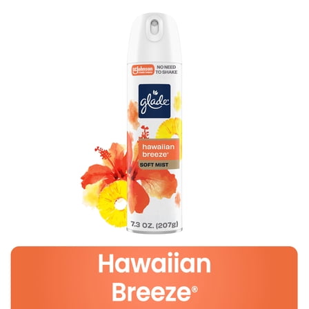Glade® Odor Fighting Soft Mist Air Freshener Room Spray, Hawaiian Breeze®, 7.3oz., 1 Count