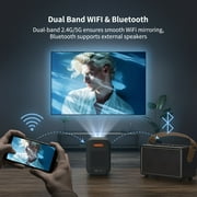 WEMAX 4K Google TV Projector, Licensed Netflix, HDR10 & Dolby Audio, Autofocus, Keystone Correction, Native 1080P Smart Movie Projector w/ WiFi Bluetooth for Home Theater