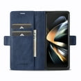 thumbnail image 2 of ELEHOLD Leather Wallet Case for Samsung Galaxy Z Fold 4 5G,PU Leather RFID Blocking Card Slots Kickstand Shockproof Protection Magnetic Case Cover,Blue, 2 of 5