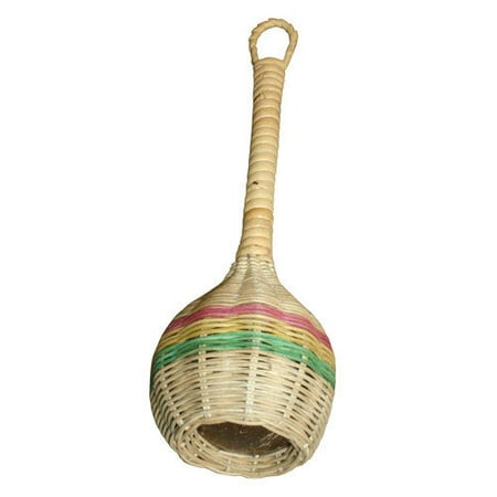 The Drum Works Coconut Rattan Shaker with Handle