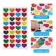 thumbnail image 3 of Pegatinas de corazón de 0.75 pulgadas, 10 hojas de pegatinas metálicas autoadhesivas en forma de corazón, 3 of 6