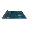 thumbnail image 2 of Ahgly Company Indoor Rectangle Abstract Light Blue Contemporary Area Rugs, 7' x 10', 2 of 4