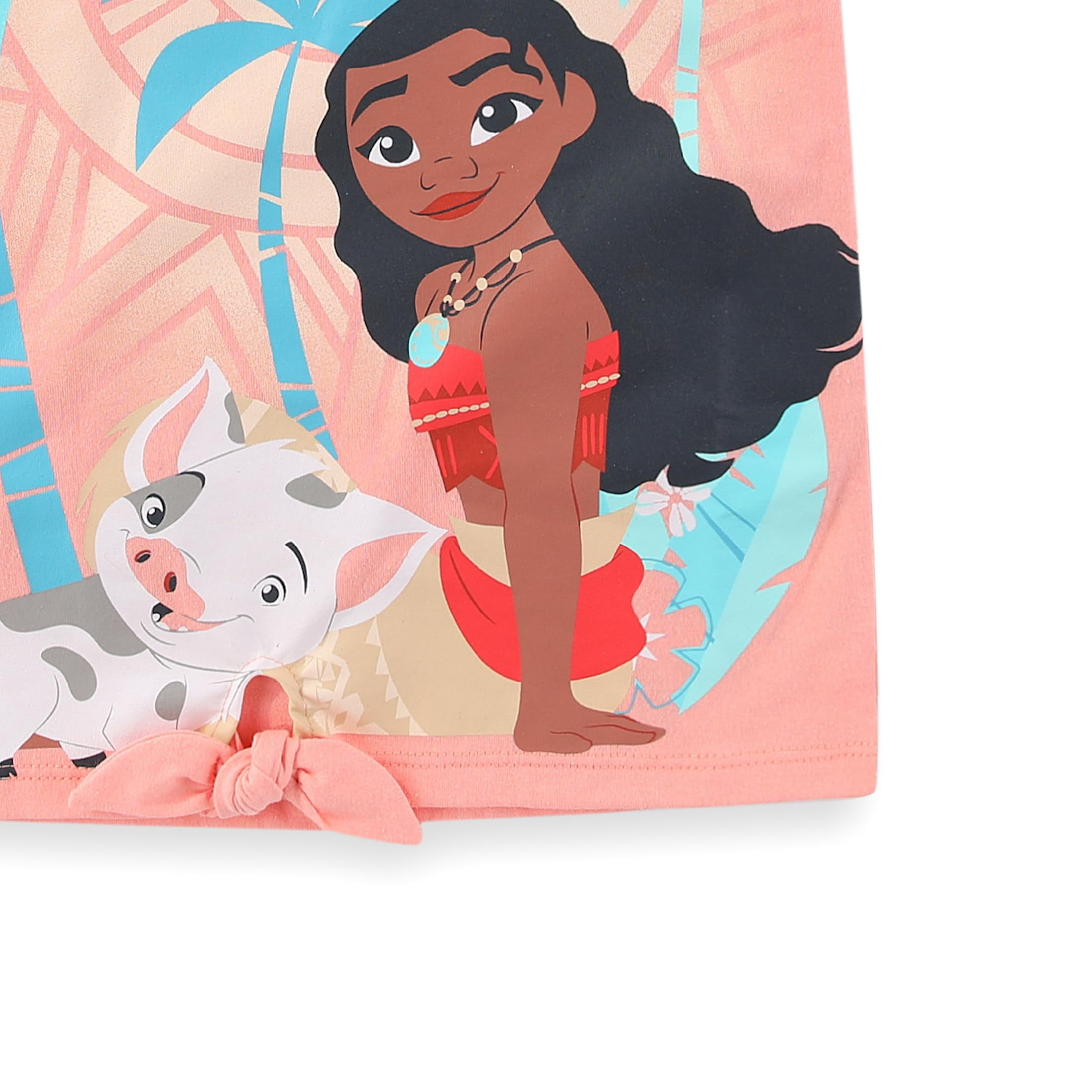 Disney Moana Short Sleeve Shirt and Shorts Set (Girls), 2 Piece Set, Sizes 2T-10
