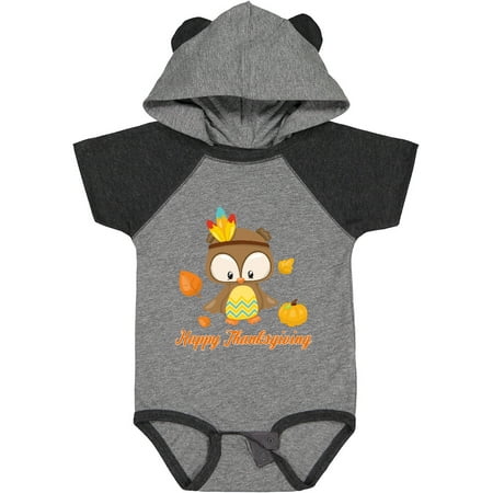 

Inktastic Happy Thanksgiving Owl Gift Baby Boy or Baby Girl Bodysuit