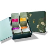 Luxmi Estates Organic Assorted Variety Herbal Tea Gift Set | 4 Herbal Teas, 100 Teabags | All Day Wellness Gift Box | Sleep, Stress Relief, Immunity, Tranquility Tea Set | Caffeine Free, Organic