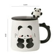 2PCS yennhH Christmas Clearance Glass&Bottle,Novelty Panda Coffee Mug