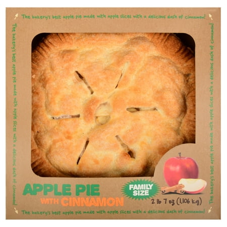 The Bakery Apple Pie with Cinnamon, Family Size, 39 oz - Walmart.com